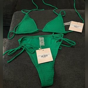 Kittenish Green Bikini